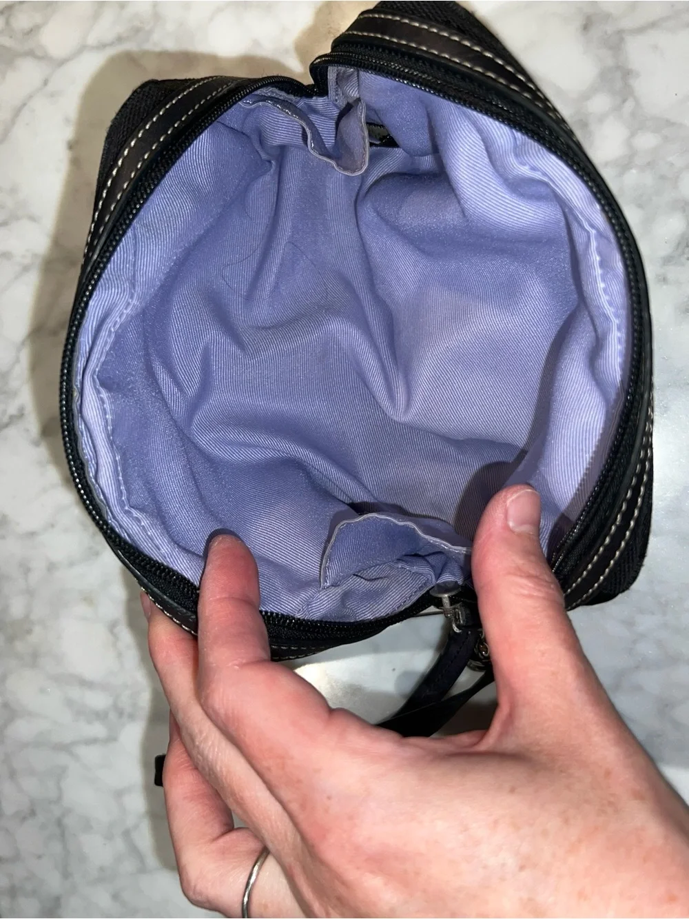 Coach Black Signature Wristlet/Clutch